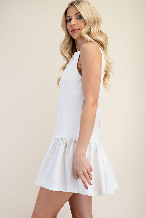 You Love Me Drop Waist Bow Dress