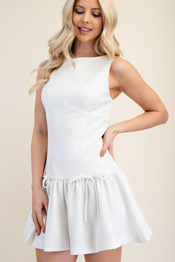 You Love Me Drop Waist Bow Dress