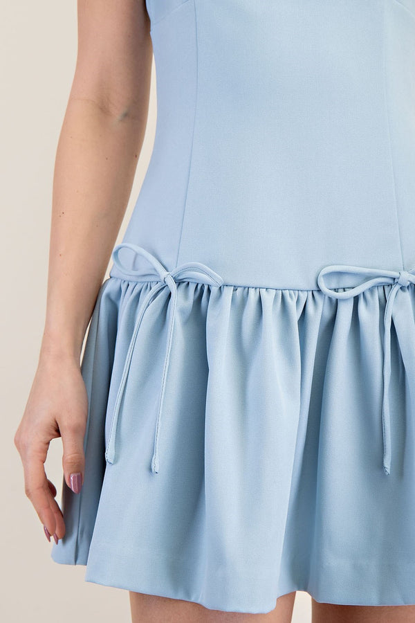 You Love Me Drop Waist Bow Dress