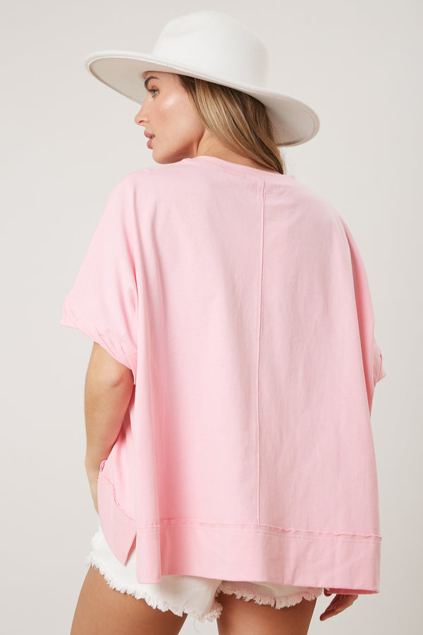 Here for the Crawfish Sequin Top - Pink