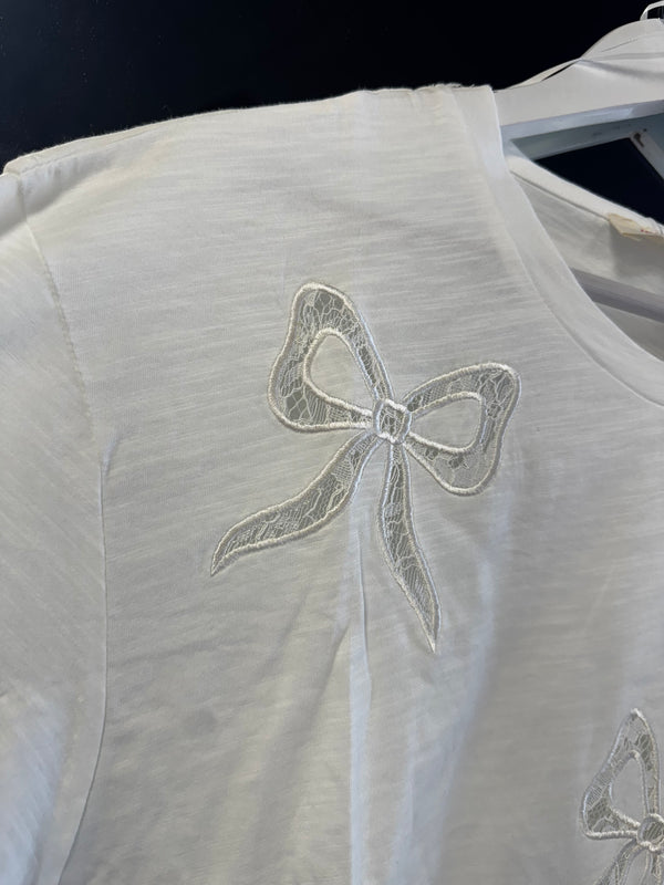 Bow Lace Tee