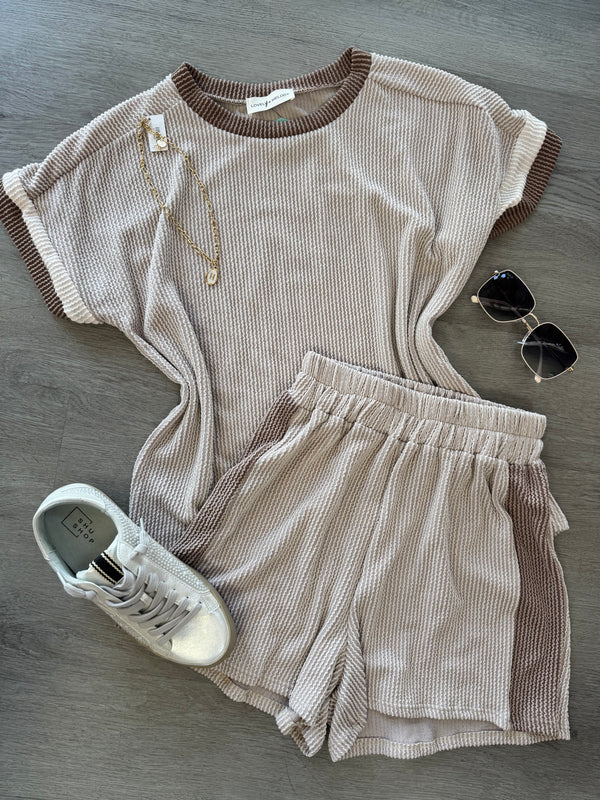 Ribbed Set Neutral Mocha