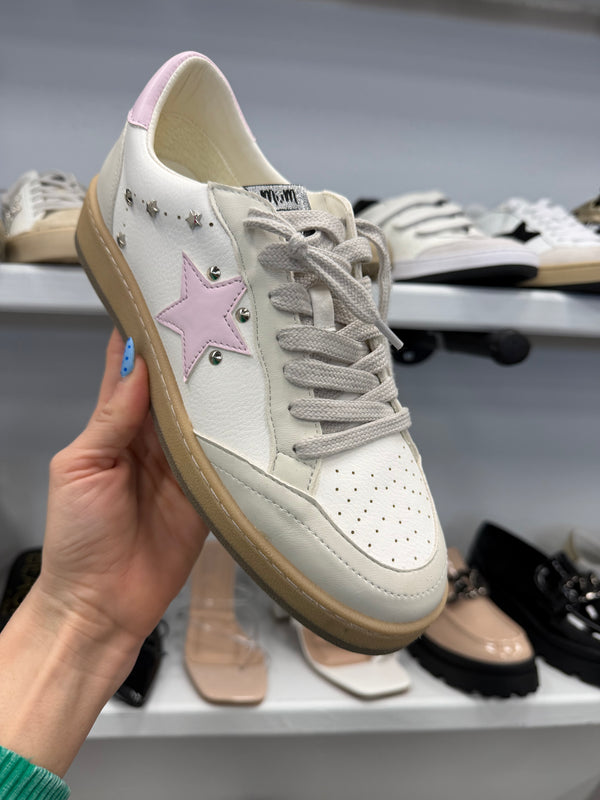 SALE | The Avery Sneaker | White Pink Star | FINAL SALE