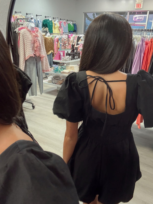 Puff Short Sleeve Romper | FINAL SALE