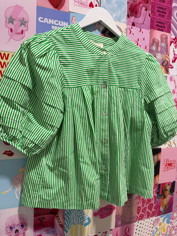 Going Green Stripe Top
