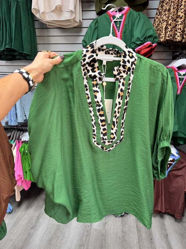 Little Touch of Leopard Top | Regular and Plus