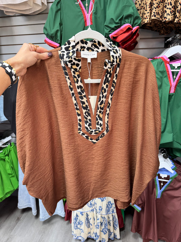 Little Touch of Leopard Top | Regular and Plus