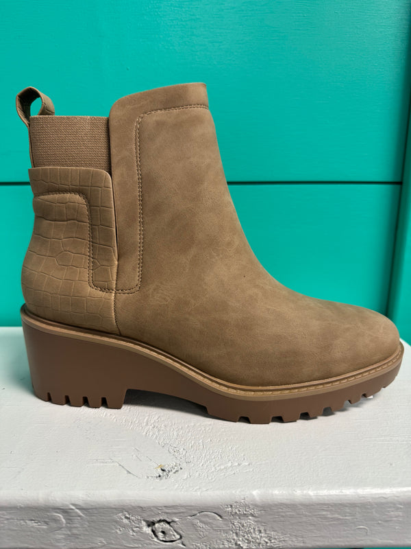 The Gabby Boot - Stone and Latte