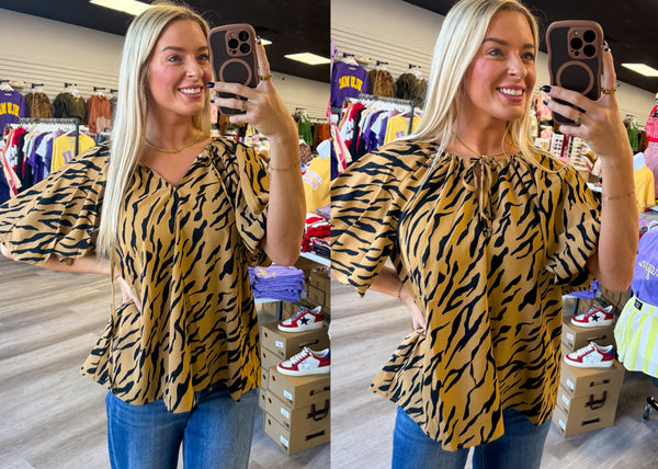Tiger Stripe Top