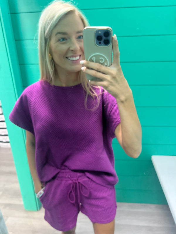 Round the World Textured Top - ONLINE ONLY