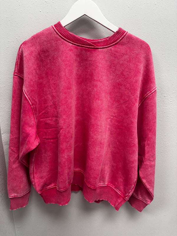 BLACK FRIDAY | Acid Wash Oversized Fleece Pullover