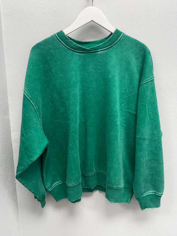 BLACK FRIDAY | Acid Wash Oversized Fleece Pullover