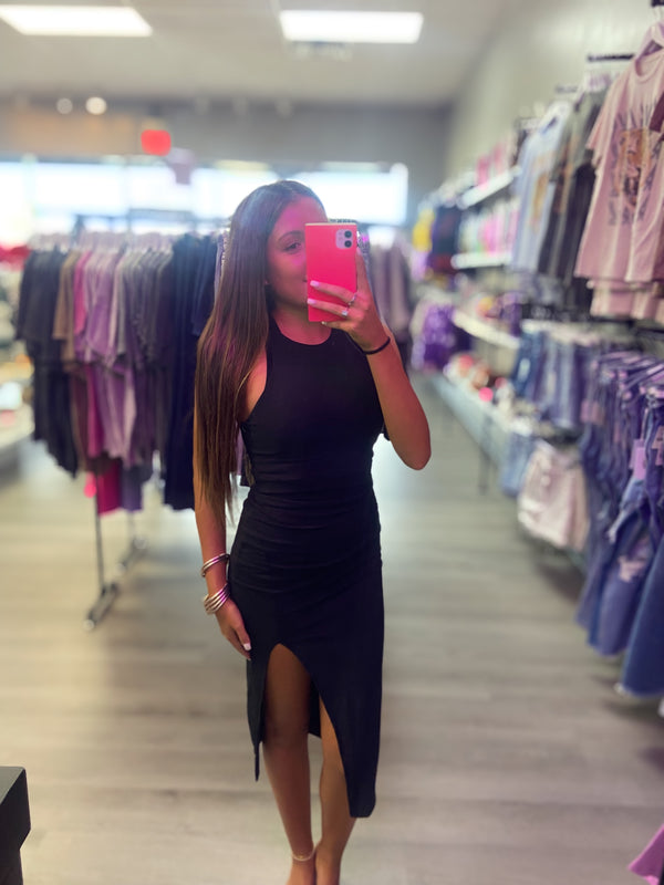 The It Girl Sleeveless Round Neck Bodycon Dress - ONLINE ONLY