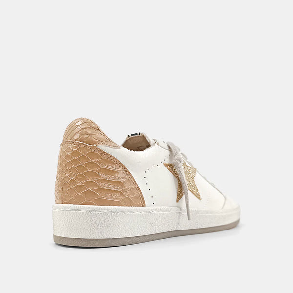 Paz Sneaker Gold Snake