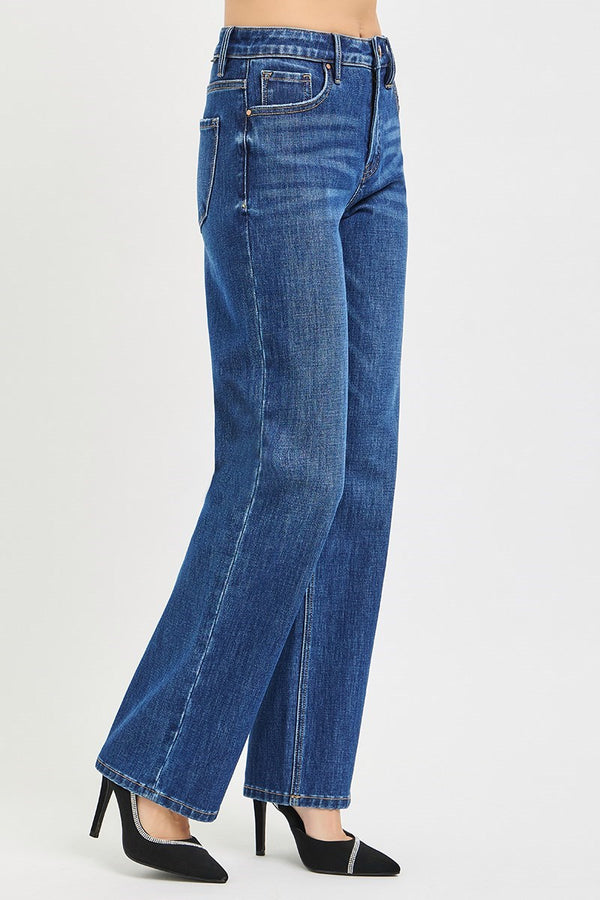 The Shana Denim | 4 Way Stretch High Rise Straight | RISEN