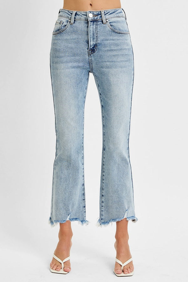 The Bella High Rise Crop Denim