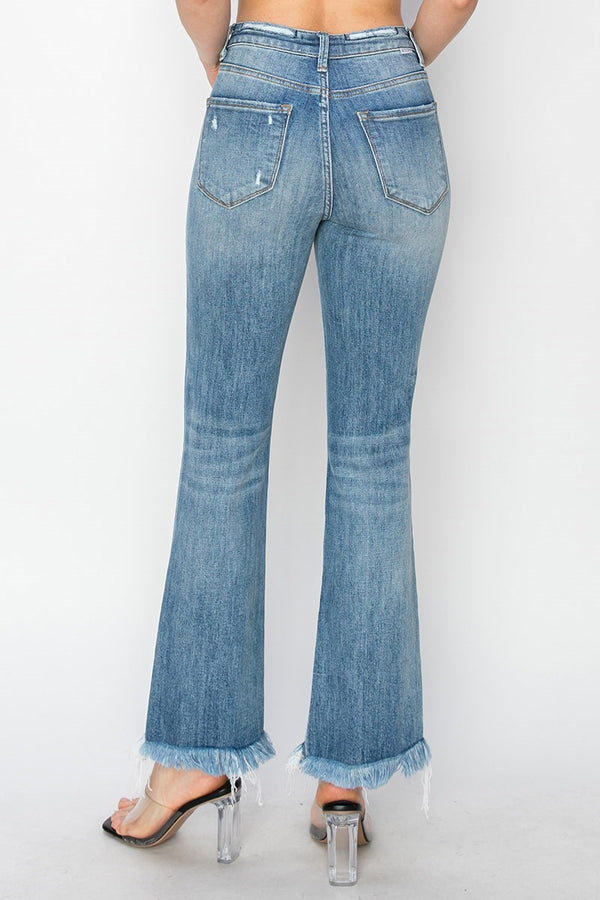 The Whitney Denim High Rise Boot Cut Jeans | RISEN