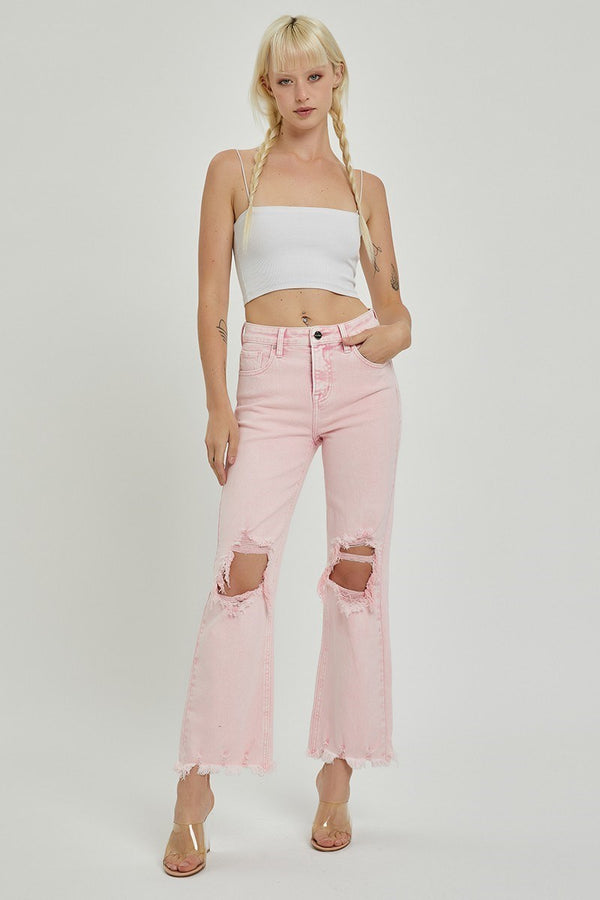 The Dani Denim | Pink Distressed