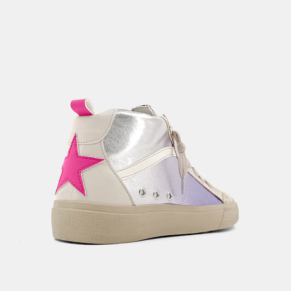 The Riley Sneaker - Lilac and Pink
