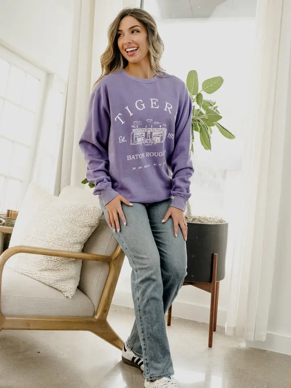 Tigers Stadium Coordinates Sweatshirt