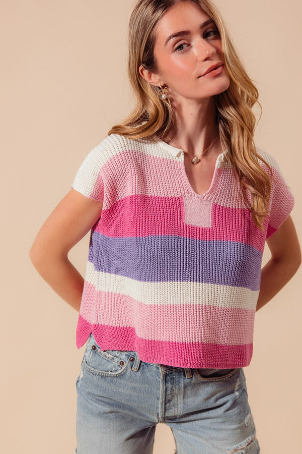 The Sweet Stripe Sweater Top