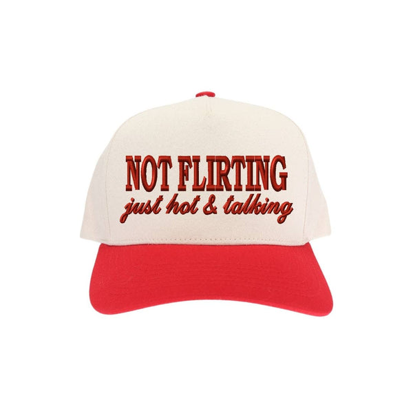 Not Flirting C.C Embroidered Trucker Hat TCM0002