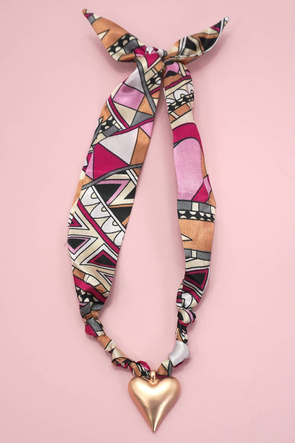 HANDMADE SCARF CHARM NECKLACE