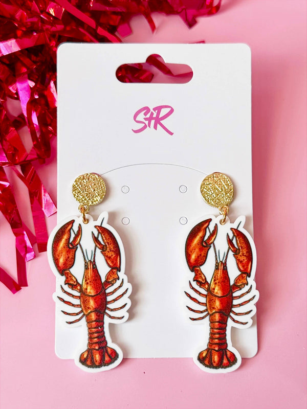 Acrylic Crawfish Lovin’ Dangle