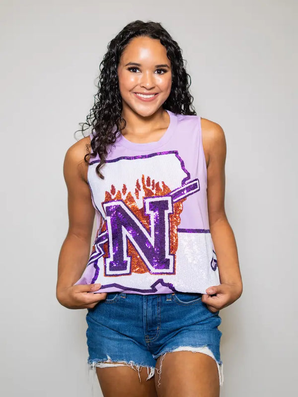 Northwestern State University (Licensed) | Sequin Tank