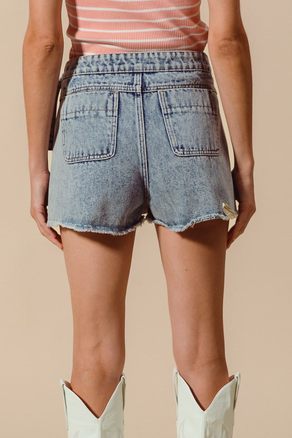 Waist Tie Wrap Around Skort