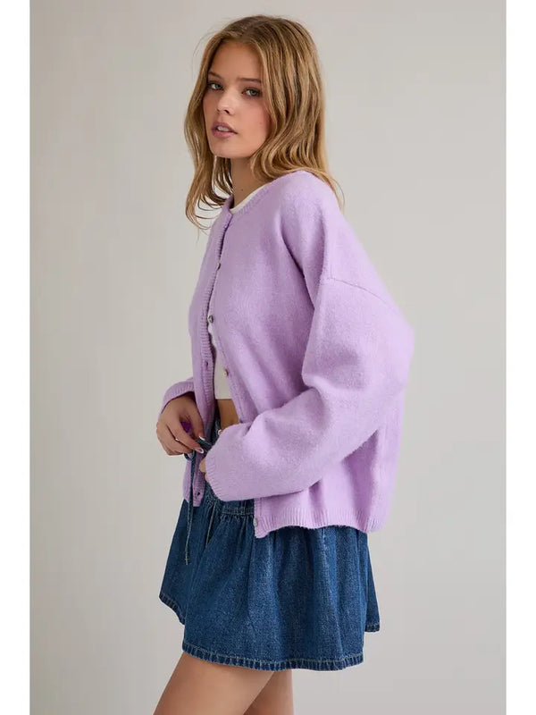 The Dreamy Lavender Cardigan