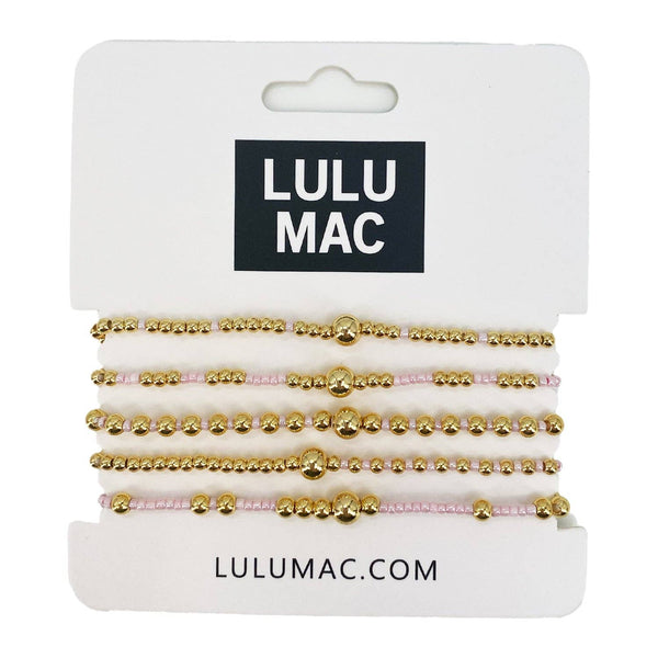 LULU MAC Beaded Bracelet | Light Pink