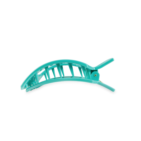 Square Flat Hair Clip | Medium | Totally Turquoise
