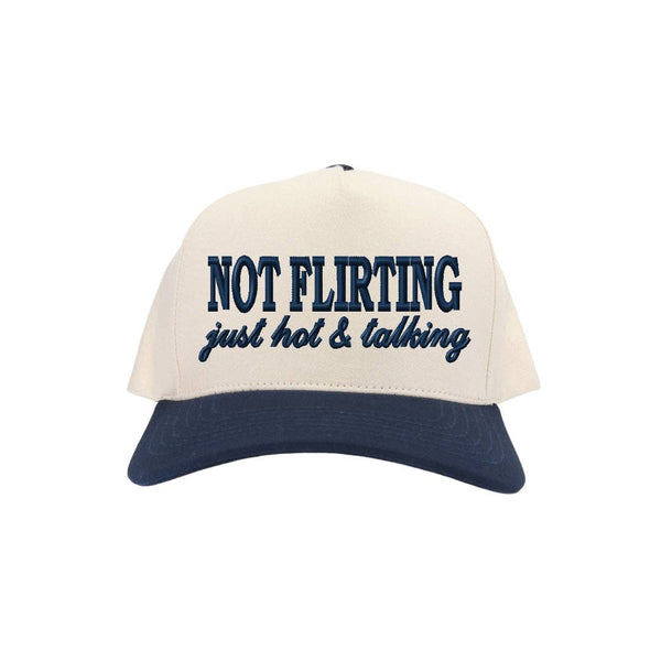 Not Flirting C.C Embroidered Trucker Hat TCM0002