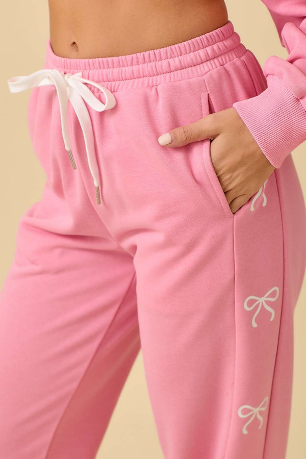 Bow Hoodie and Joggers Set