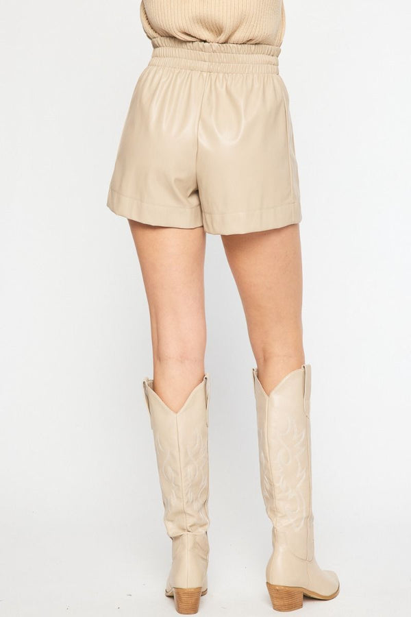 Perfectly You Faux Leather Shorts