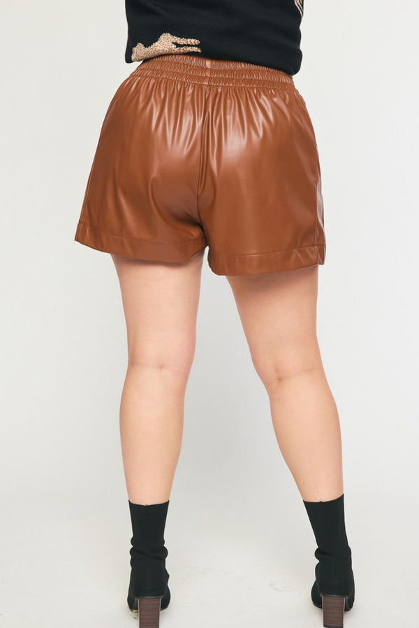 Perfectly You Faux Leather Shorts