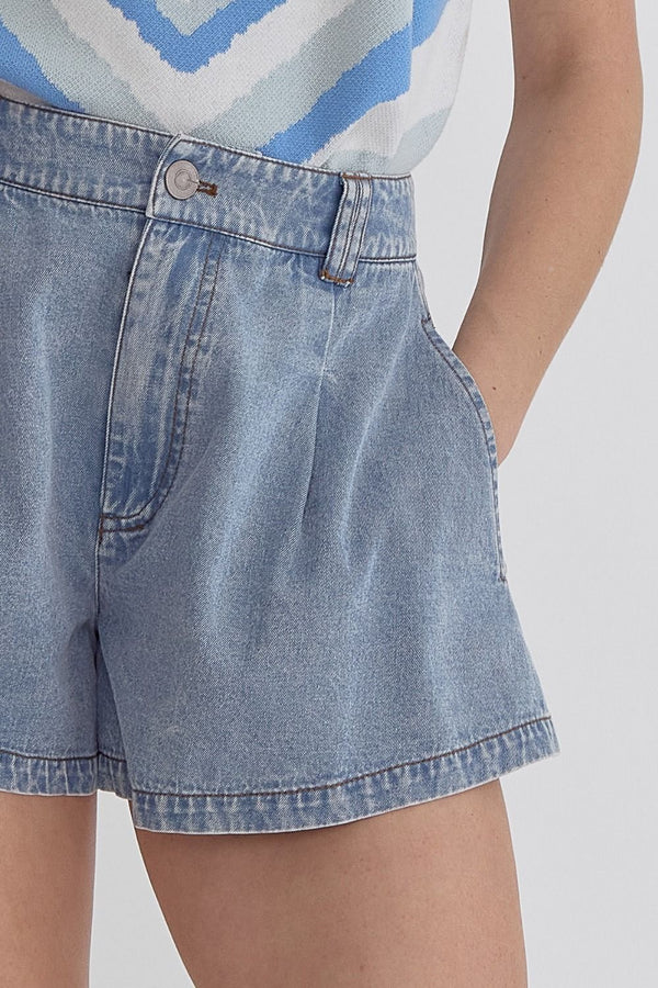 Denim With Some Flare Shorts