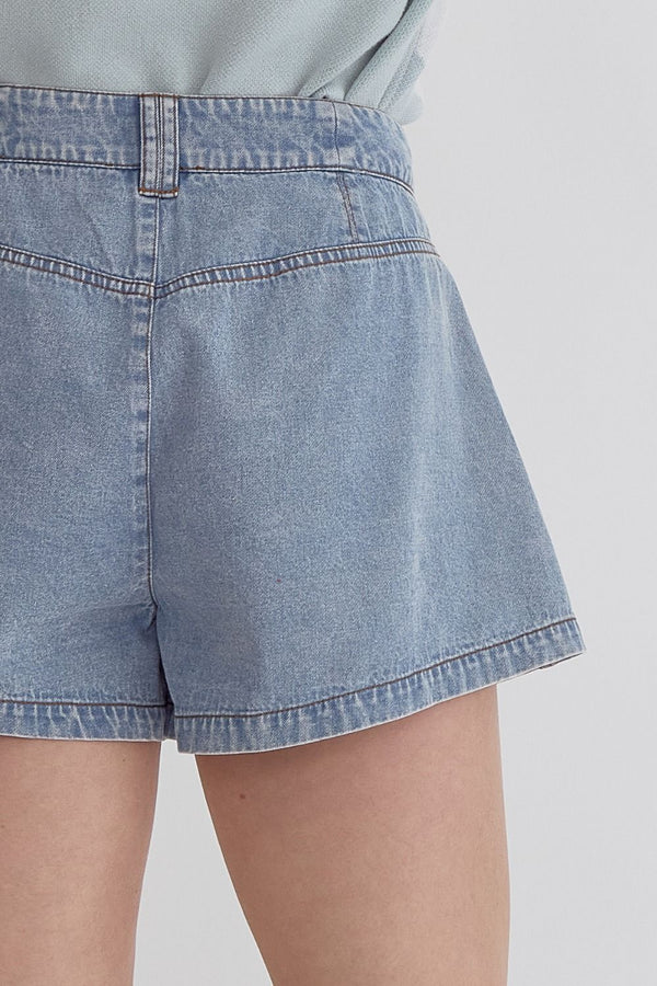 Denim With Some Flare Shorts
