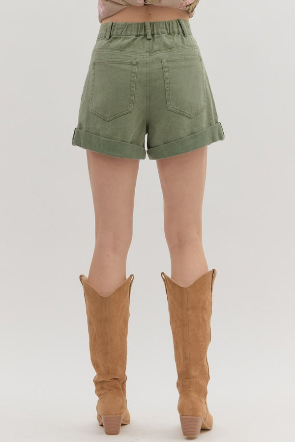 All Together Roll Up Hem Shorts