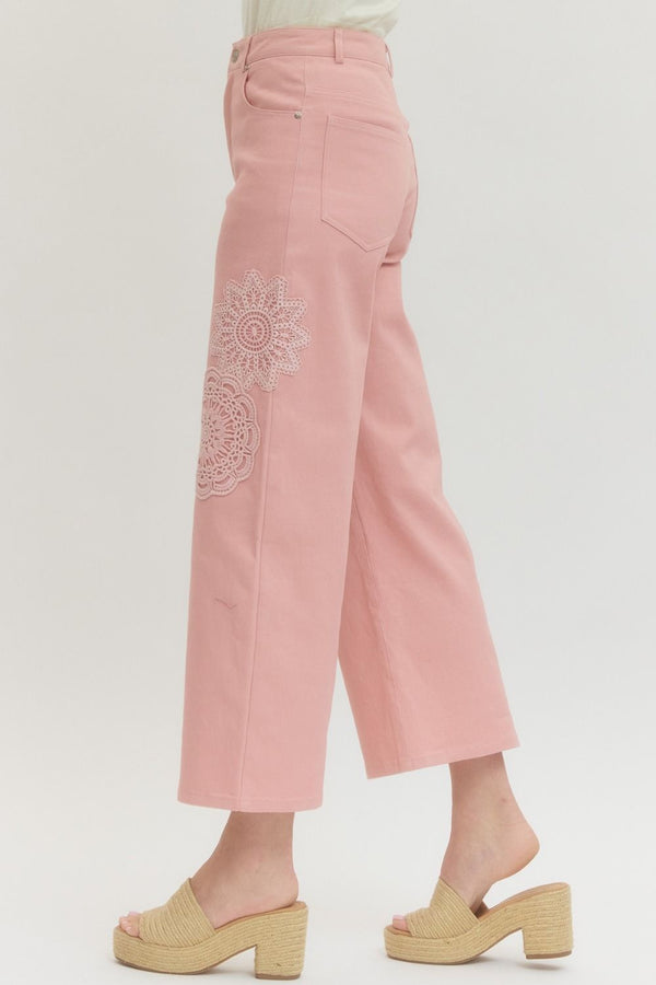 Bloom & Lace Wide Leg Pants