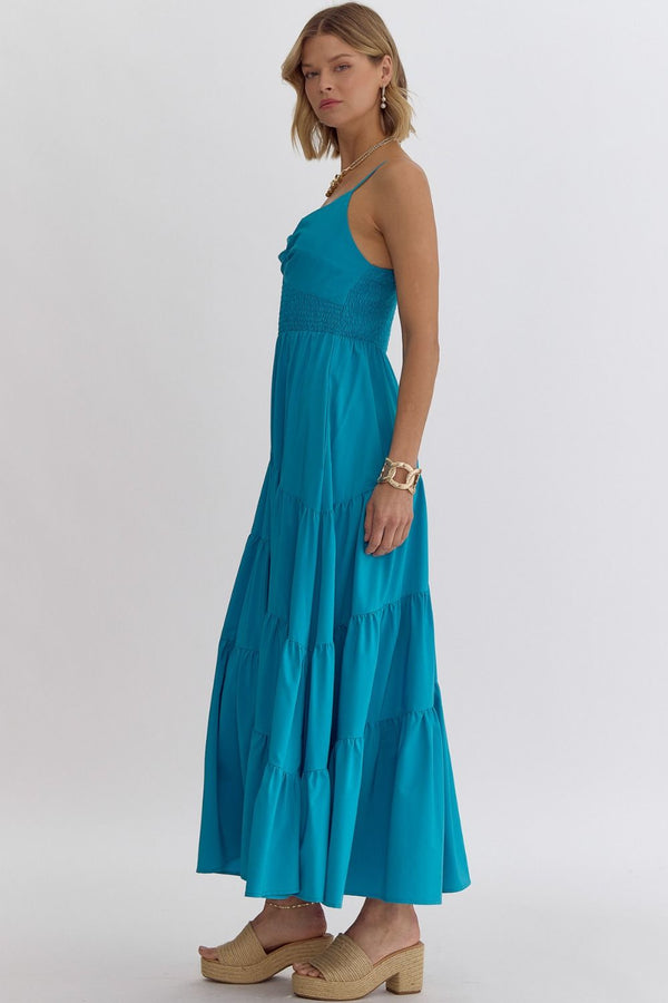 Aqua Waters Maxi Dress