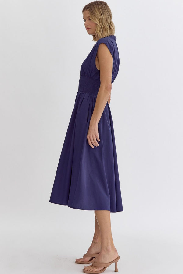 Hear Me Out Midi Zipper Dress