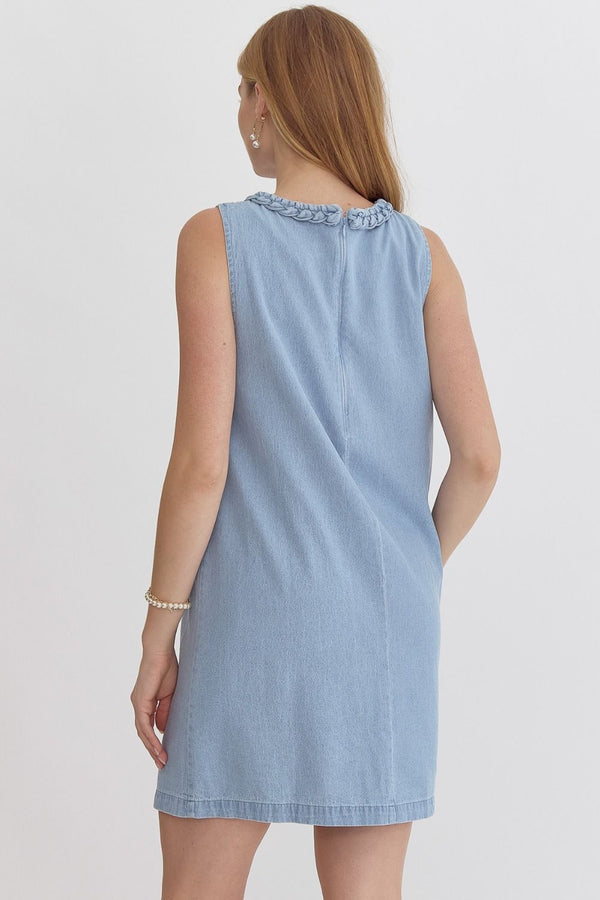 Denim Braide Detail Dress