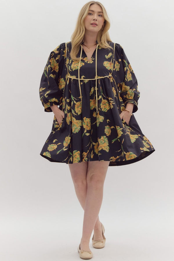 Feeling Radiant Dress- Black