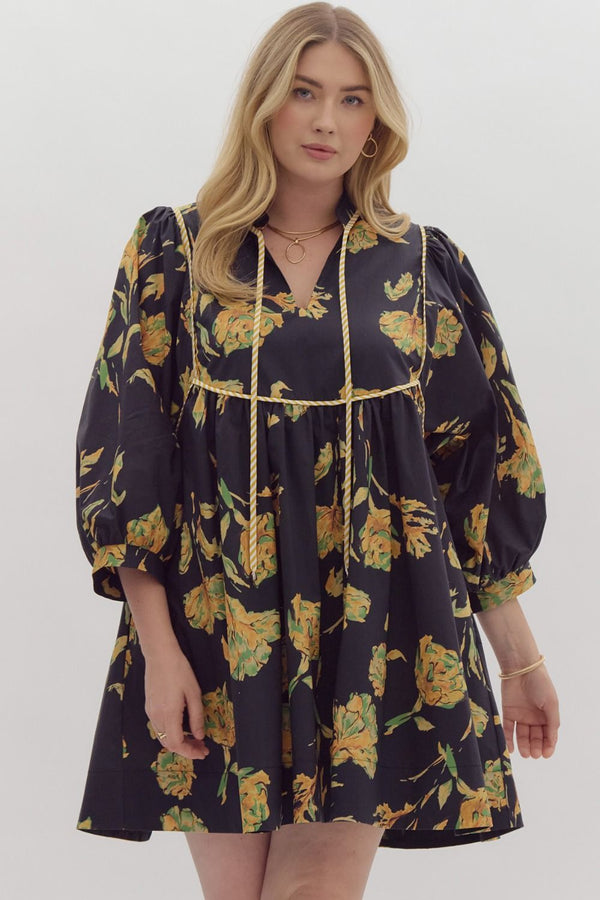 Feeling Radiant Dress- Black