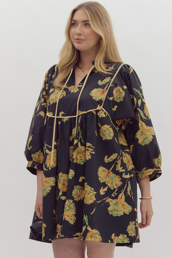 Feeling Radiant Dress- Black