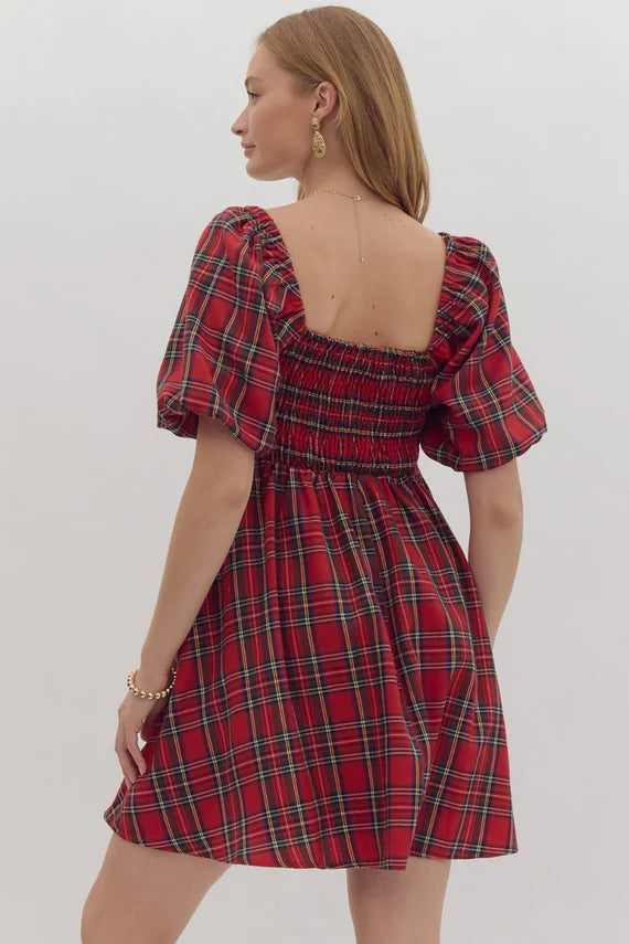 Plaid Moments Christmas Dress