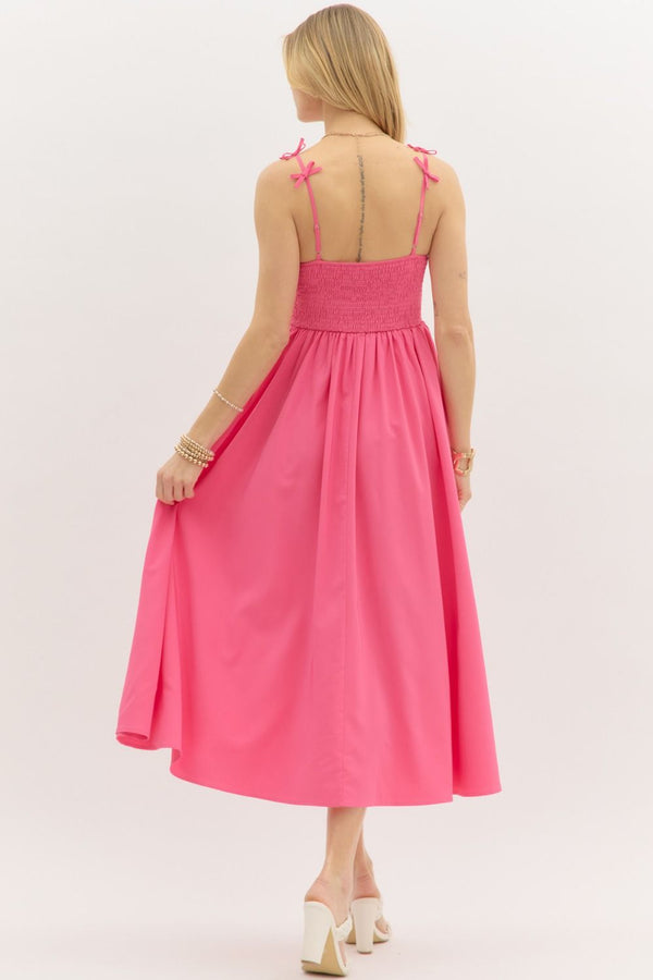 Dreaming Of Sunshine Keyhole Midi Dress