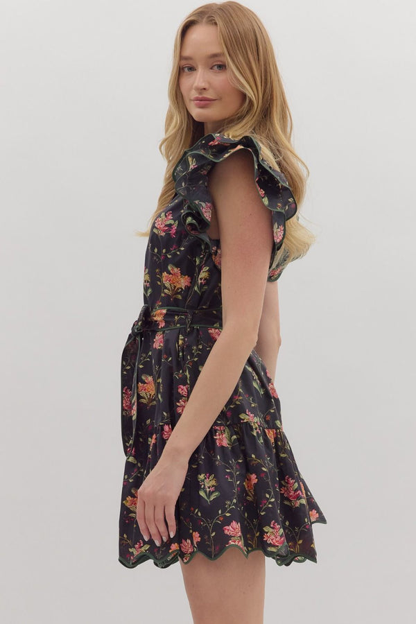 Floral Wish Dress | Black